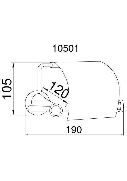 Держатель туалетной бумага Boheme Chiaro 10501