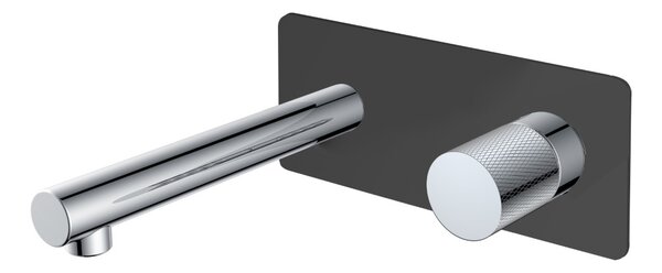 Смеситель Boheme Stick 125-BCR.2 BLACK TOUCH CHROME для раковины