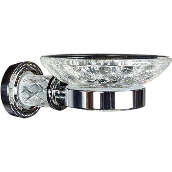 Мыльница Boheme Murano Cristal 10903-CRST-СH хром