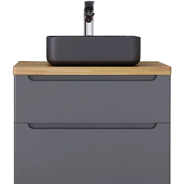 Тумба под раковину Jorno Wood 80, серая wood.01.80/P/GR