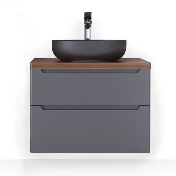 Тумба под раковину Jorno Wood 80, серая wood.01.80/P/GR