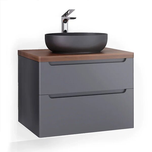 Тумба под раковину Jorno Wood 80, серая wood.01.80/P/GR