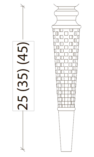 Ножки SPIRALE 35 см белые (пара) Armadi Art 847-W-35