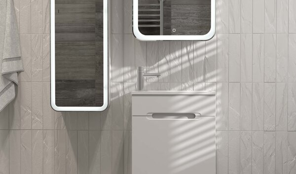 Тумба под раковину Jorno Modul 50, подвесная Mol.01.50/P/W/JR