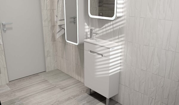 Тумба под раковину Jorno Modul 50, подвесная Mol.01.50/P/W/JR