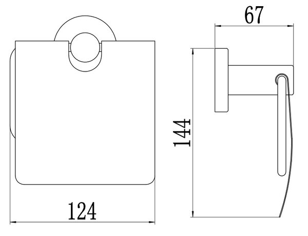 Держатель для туалетной бумаги с крышкой Savol 56 (S-005651)