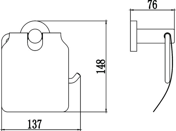 Держатель для туалетной бумаги с крышкой Savol 87 (S-008751)