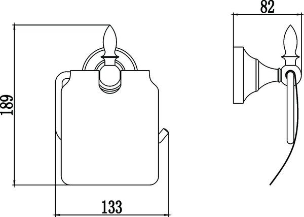 Держатель для туалетной бумаги с крышкой Savol 68а (S-06851A)