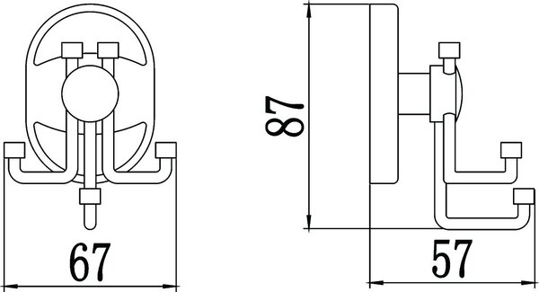 Крючок тройной Savol 70 (S-007055)