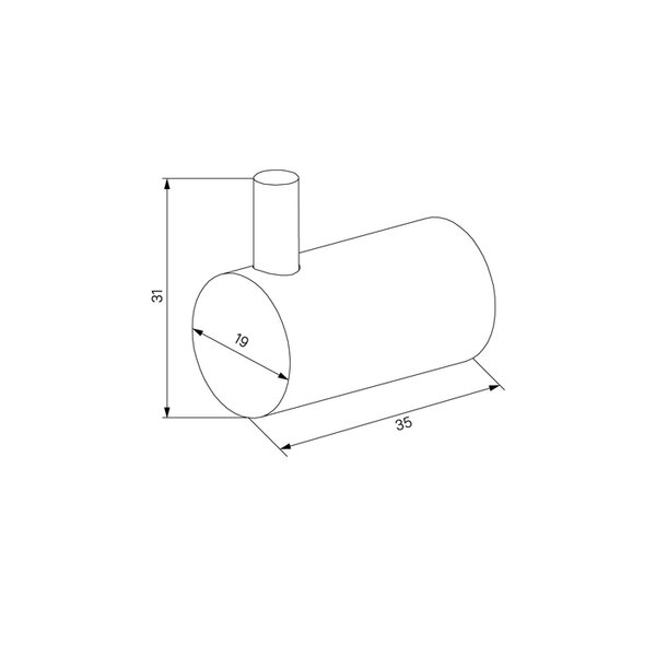 Комплект  одинарных крючков IDDIS Petite, матовое золото PET2G02i41