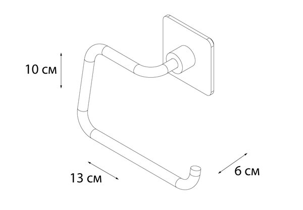Держатель запасного рулона FIXSEN Square FX-93110B