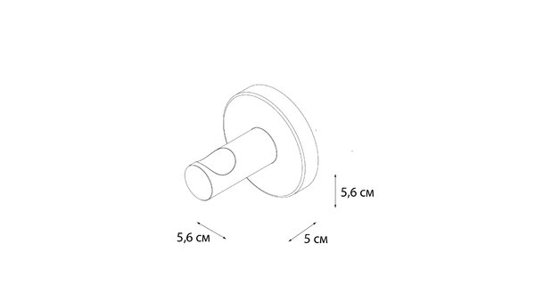Крючок одинарный Fixsen Hotel FX-31005B