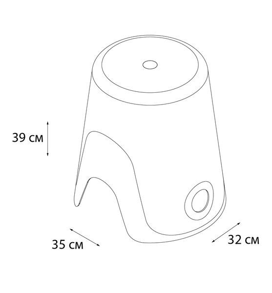 Корзина для белья FIXSEN Wendy 2в1 синяя FX-7073-89