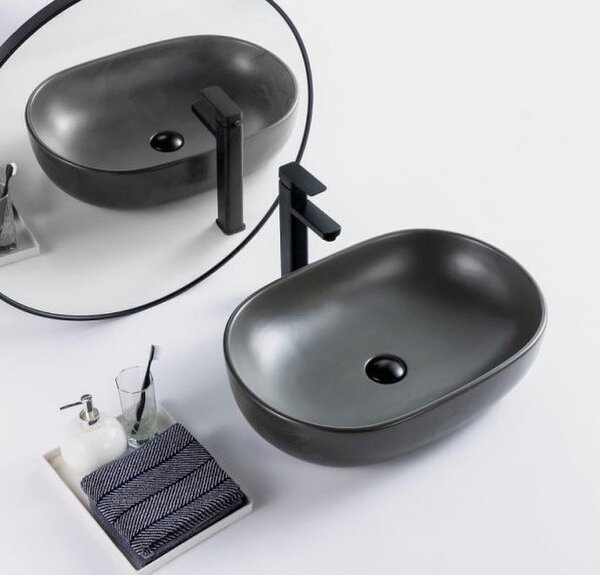 Накладная раковина BelBagno BB1084-H311 размер 60х42