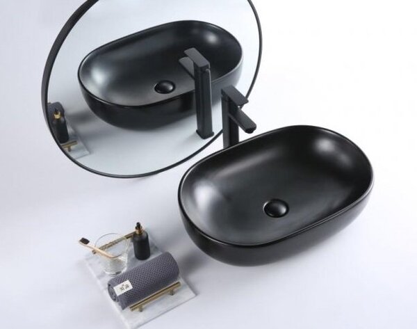 Накладная раковина BelBagno BB1084-H301 размер 60х42