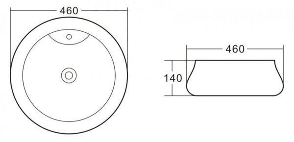 Накладная раковина BelBagno BB1398 размер 45х45