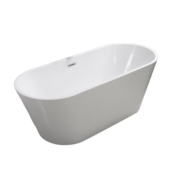 Ванна акриловая Ceruttispa SELLA 170х75 CT9040 Белая со сливом-переливом