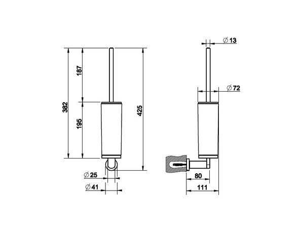 Ёршик для унитаза Gessi Accessories 38821-031