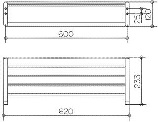 Держатель для полотенца большой Keuco Elegance 11675010000, 62 см