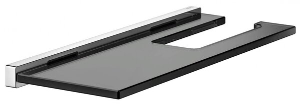 Держатель туалетной бумаги Keuco Edition 90 19173018000 дымчатое стекло, с полкой для телефона