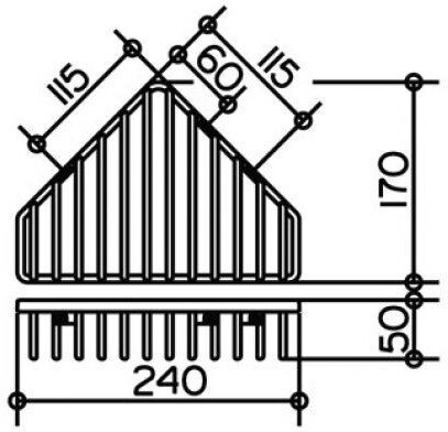 Полка Keuco 24904 010000 24x17x5 см