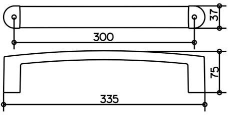 Поручень 300 мм Keuco Elegance 11607010000
