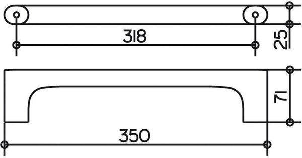 Поручень 350 мм Keuco Edition 400 11507010000