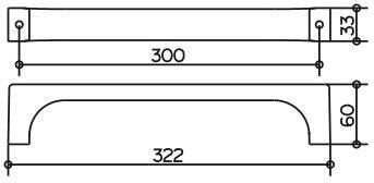 Поручень Keuco Edition 11 11107010000 300 мм