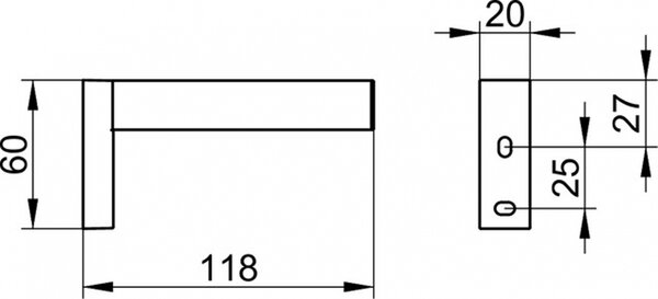 Держатель для запасного рулона Keuco Edition 90 Square, хром, 19163010000