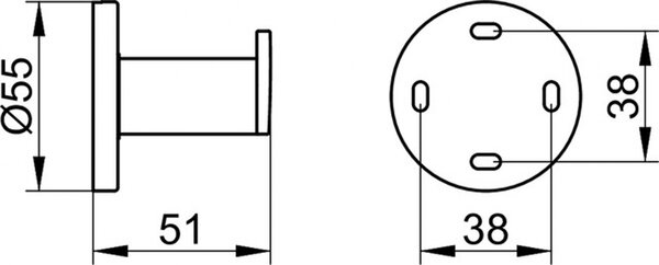 Крючок Keuco Plan, черный матовый, 14914370000