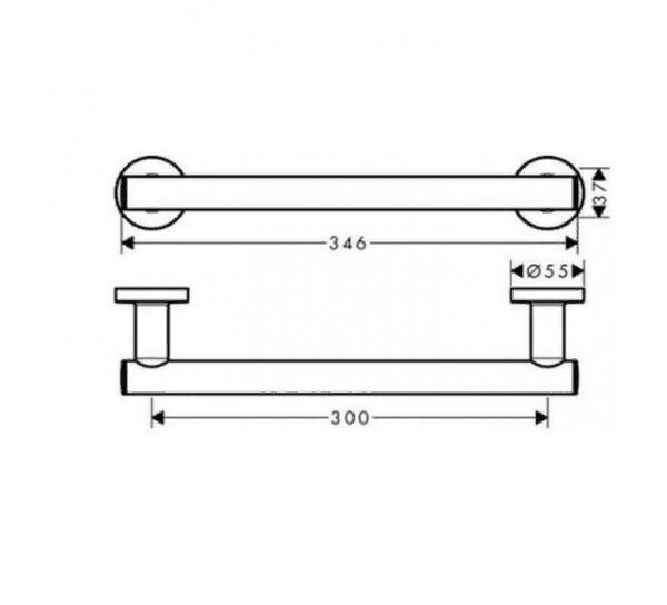Поручень Hansgrohe Logis Universal 300мм 41713000