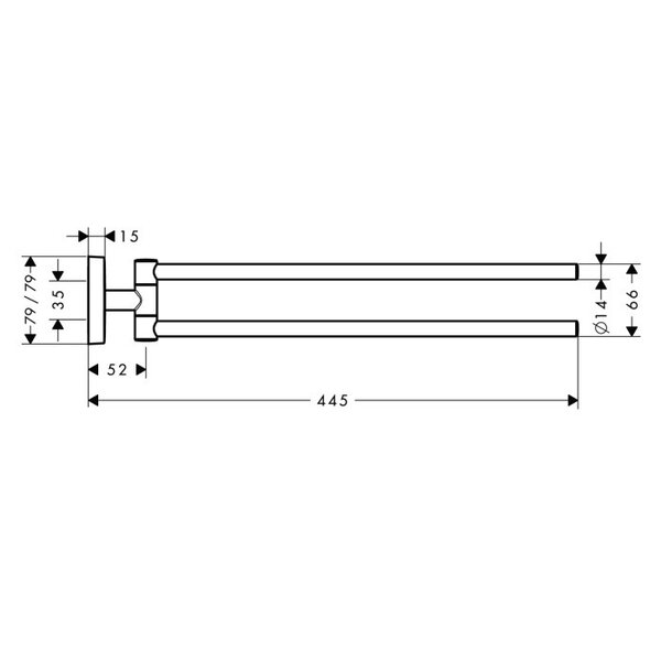 Полотенцедержатель Hansgrohe PuraVida 41512000