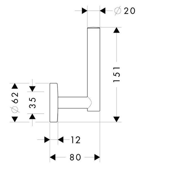 Держатель бумаги Hansgrohe Logis 40517000