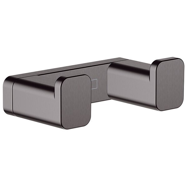 Двойной крючок AddStoris Hansgrohe 41755340, шлифованный черный хром