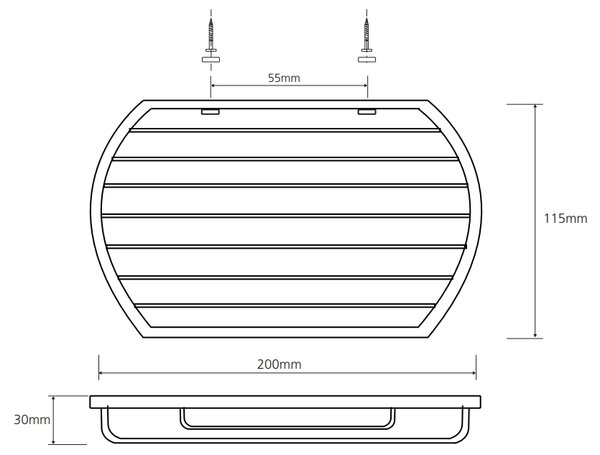 Полочка Bemeta CYTRO 102308112, 20х11 см
