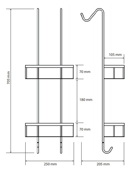 Двойная полочка Bemeta CYTRO 146208422