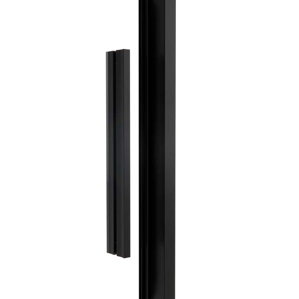 Душевая дверь Vincea Слим Софт (Slim Soft) VDS-1SS110CLB 110x200 см, профиль черный матовый. Размер регулировки 1080-1100 мм