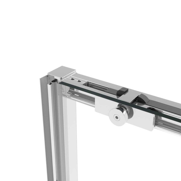 Душевая дверь Vincea Слим Софт (Slim Soft) VDS-1SS120CL 120x200 см, профиль хром. Размер регулировки 1180-1200 мм