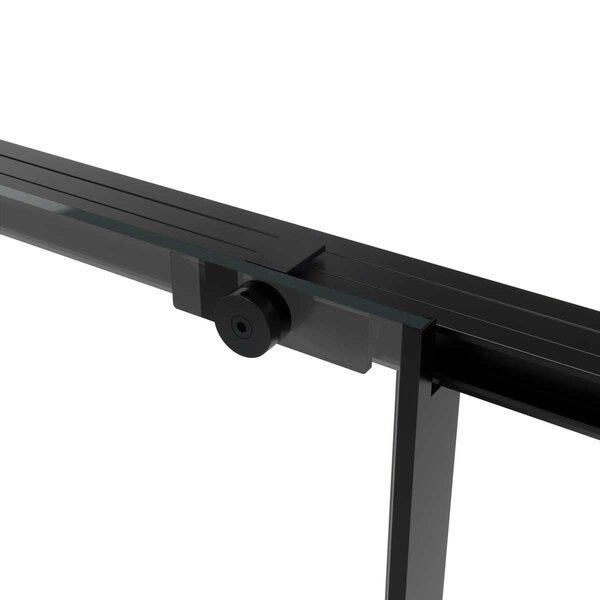Душевая дверь Vincea Слим Софт (Slim Soft) VDS-1SS130CLB 130x200 см, профиль черный матовый. Размер регулировки 1280-1300 мм