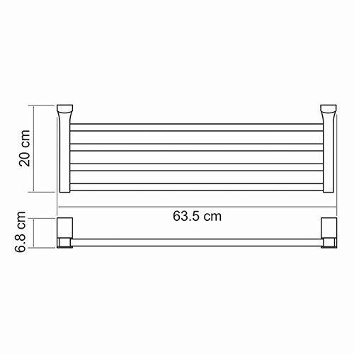 Полка для полотенец WasserKRAFTExter K-5200 K-5211