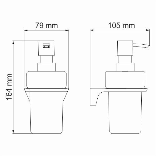 Дозатор для жидкого мыла WasserKRAFT Wiese К-8900 К-8999