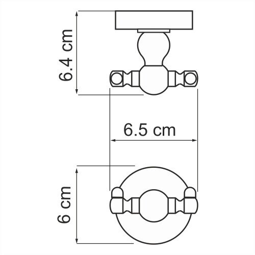 Крючок WasserKRAFT Diemel K-2200 K-2223D