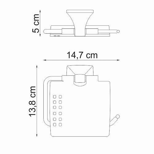 Держатель туалетной бумаги WasserKRAFT Wern K-2500 K-2525