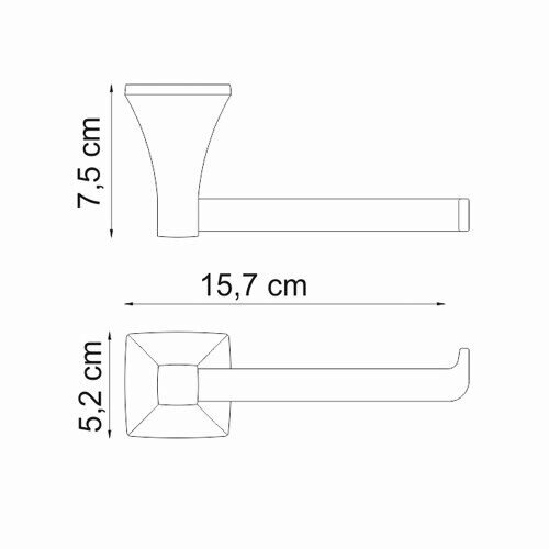 Держатель туалетной бумаги WasserKRAFT Wern K-2500 K-2596