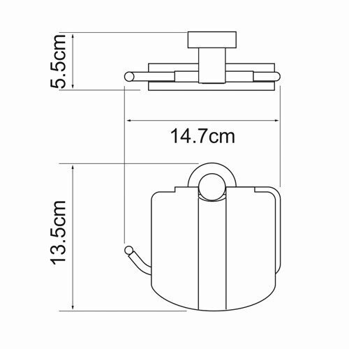 Держатель туалетной бумаги WasserKRAFT Donau K-9400 K-9425