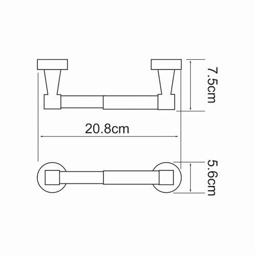 Держатель туалетной бумаги WasserKRAFT Isen K-4000 K-4022
