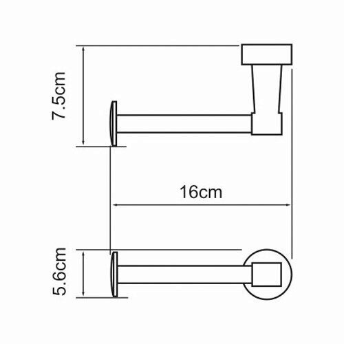 Держатель туалетной бумаги WasserKRAFT Isen K-4000 K-4096