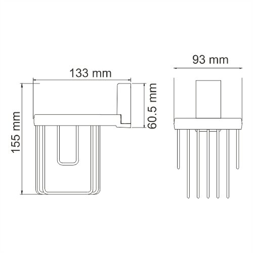 Держатель освежителя воздуха WasserKRAFT Lopau K-6000 K-6045