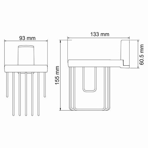 Держатель освежителя воздуха WasserKRAFT Leine K-5000 K-5045