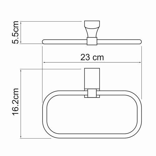 Полотенцедержатель WasserKRAFT Leine K-5000 K-5060